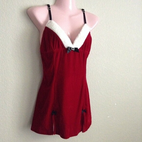 New Movie Star Mrs. Santa Chemise and Thong Panty Large - Picture 1 of 6